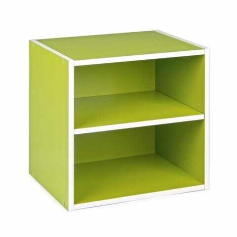 Raft modular, Composite Cube Shelf, Bizzotto, 35x29.5x35 cm, PAL laminat/MDF, verde