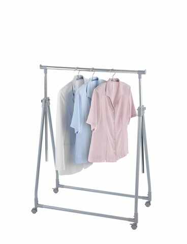 Suport pentru haine, Wenko, pliabil, 88 x 100 - 168 x 11-49 cm, metal/polipropilena