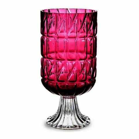 Vaza Emerson, Gift Decor, Ø13 x 26.5 cm, sticla, roz inchis