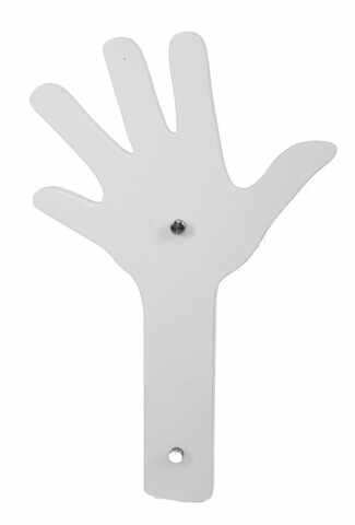 Cuier Hand Shape, Mauro Ferretti, 40x26 cm, MDF, alb