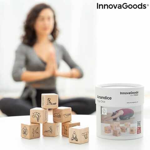 Joc de zaruri de yoga Anandice InnovaGoods 7 piese, lemn