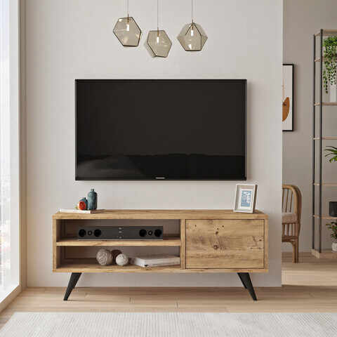 Comoda TV, Locelso, CD1, 110x44x40 cm, Maro