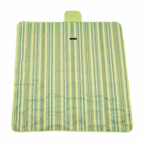 Patura pentru picnic Green Stripes, Heinner, 145x150 cm, poliester, multicolor
