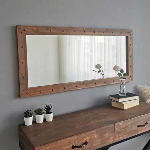 Oglinda decorativa Z11050CV, Neostill, 50 x 110 cm, walnut