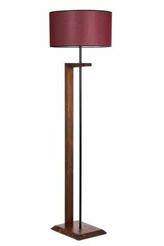 Lampadar, Luin, 8276-2, E27, 60 W, metal/lemn/textil