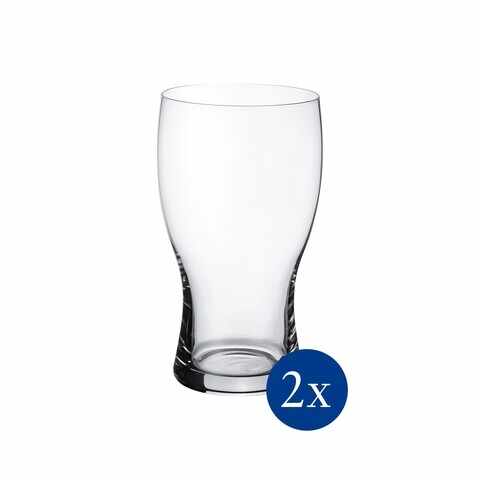 Set 2 pahare bere, Villeroy & Boch, Purismo Beer Pint, 620 ml, sticla cristal