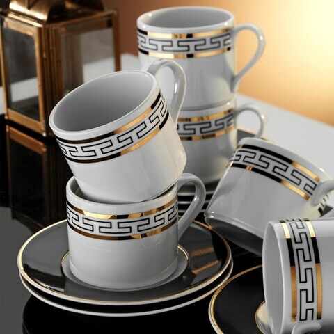 Set de cafea Kutahya Porselen, RU12KT4307045, 12 piese, portelan