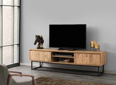 Comoda TV Belinda 180, Kalune Design, 180x40x50 cm, maro