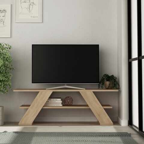 Comoda TV, Homitis, Farfalla - Oak, 33.5x120x40 cm