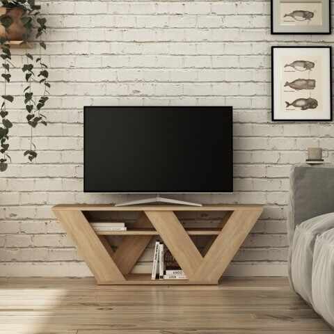 Comoda TV, Homitis, Pipralla - Oak, 40x110x30 cm